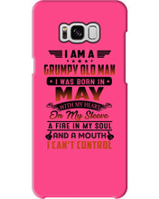 Load image into Gallery viewer, I'm A Grumpy Old Man I Was Born In May With My Heart Phone case

