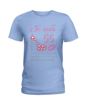 Load image into Gallery viewer, Je Suis Nee En 55 Je Ne Suis Peut-Être Pas Birthday Gift For Grandma Ladies Tee
