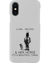 Load image into Gallery viewer, A Girl Her Dog Her Horse It's A Beautiful Thing Phone case

