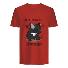 Load image into Gallery viewer, Don't Scare Me I Fart Easily Gift For Dog Lovers Guys V-Neck
