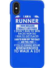Load image into Gallery viewer, I Am A Runner I Run Because I Really Like Food Custom Design Phone case
