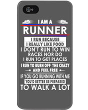 Load image into Gallery viewer, I Am A Runner I Run Because I Really Like Food Custom Design Phone case
