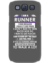 Load image into Gallery viewer, I Am A Runner I Run Because I Really Like Food Custom Design Phone case
