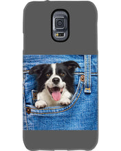 Load image into Gallery viewer, Border Collie In Denim Pocket Gift For Dog Lovers Phone case
