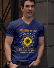 Load image into Gallery viewer, Daughter-in-law A Soul Of A Witch Fire Of A Lioness Guys V-Neck
