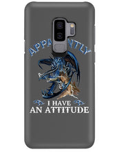 Load image into Gallery viewer, Apparently I Have An Attitude Blue Dragon Phone case
