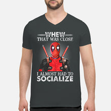 Load image into Gallery viewer, Deadpool I Almost Had To Socialize Gift For Fans Guys V-Neck
