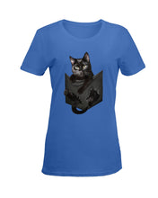 Load image into Gallery viewer, Cat In Your Front Pocket Perfect Gift For Friends Who Loves Cat Ladies Tee
