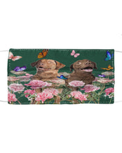 Load image into Gallery viewer, Gift For Dog LoversChesapeake Bay Retriever With Peonies Cloth Face Mask
