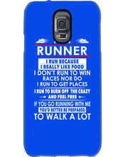 Load image into Gallery viewer, I Am A Runner I Run Because I Really Like Food Custom Design Phone case

