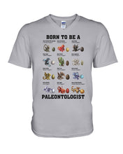 Load image into Gallery viewer, Born To Be Paleontologist Custom Design Gift For Kids Guys V-Neck
