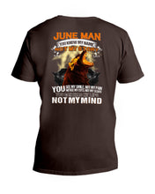 Load image into Gallery viewer, June Man You Know My Name Not My Sotry You See My Smile Trending Guys V-Neck
