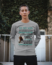 Load image into Gallery viewer, Look Right Beside You Eagle Mom Gift For Son Sweatshirt

