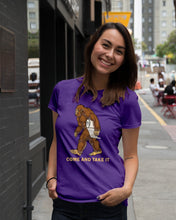 Load image into Gallery viewer, Bigfoot Come And Take It Simple Custom Design Ladies Tee
