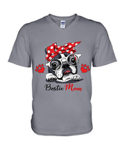 Load image into Gallery viewer, Boston Terrier With White Glasses Love Mom Gift For Dog Lovers Guys V-Neck

