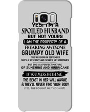 Load image into Gallery viewer, A Soiled Husband Of A September  Freaking Awesome Wife Birthday Gift Phone case
