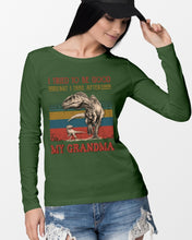 Load image into Gallery viewer, Grandma Gift For Grandson I Tried To Be Good But I Take After Unisex Long Sleeve
