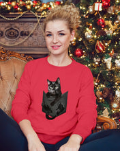 Load image into Gallery viewer, Cat In Your Front Pocket Perfect Gift For Friends Who Loves Cat Sweatshirt
