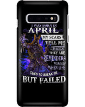 Load image into Gallery viewer, I Was Born In April My Scars Tell Me A Story Trending Phone case
