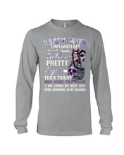Load image into Gallery viewer, Crazy Wife I Am Who I Am Have Tattoos Pretty Eyes Thick Thighs Unisex Long Sleeve
