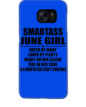 Load image into Gallery viewer, Birthday Gift For Smartass June GirlHeart On Her Sleeve Phone case
