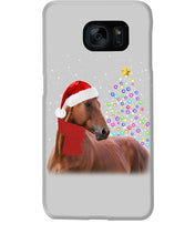 Load image into Gallery viewer, Cute Horse With Santa Hat Lovely Christmas Tree Gift For Horse Lovers Phone case
