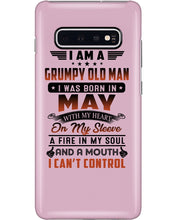 Load image into Gallery viewer, I'm A Grumpy Old Man I Was Born In May With My Heart Phone case
