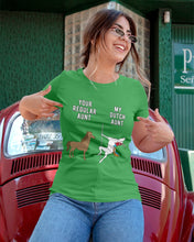 Load image into Gallery viewer, Funny Unicorn Difference Between Your Regular Aunt And My Dutch Aunt Ladies Tee
