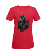 Load image into Gallery viewer, Cat In Your Front Pocket Perfect Gift For Friends Who Loves Cat Ladies Tee
