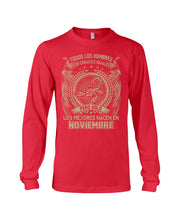 Load image into Gallery viewer, Los Mejores Nacen En Noviembre Gift For Men Unisex Long Sleeve

