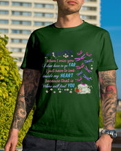 Load image into Gallery viewer, Butterflies When I Miss You I Just Have To Look Inside My Heart Gift For Lover Guys Tee
