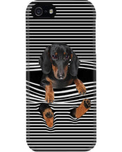 Load image into Gallery viewer, Dachshund Striped In My Heart Special Custom Design Phone case
