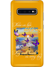 Load image into Gallery viewer, Butterfly Sunset On Beach Those We Love Don't Go Away Gift For Lover Phone case
