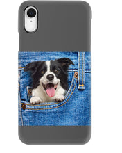 Load image into Gallery viewer, Border Collie In Denim Pocket Gift For Dog Lovers Phone case
