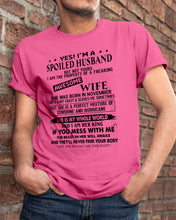 Load image into Gallery viewer, A Spoiled Husband Of November      Freaking Awesome Wife For Birthday Gift Guys Tee
