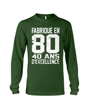 Load image into Gallery viewer, Fabrique En 80 40 Ans D'Excellence Custom Design Gift For Friends Unisex Long Sleeve
