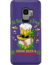 Load image into Gallery viewer, Baseball Drink Beer Day St Patrick's Day Gift For Baseball Lovers Phone case
