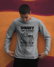 Load image into Gallery viewer, I'm Already Taken By    September Sexy And Crazy Girl For Birthday Gift Unisex Long Sleeve
