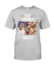 Load image into Gallery viewer, Keep America Great Yorkshire Terrier Gift For Dog Lovers Guys Tee
