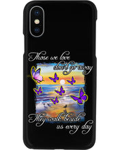 Load image into Gallery viewer, Butterfly Sunset On Beach Those We Love Don't Go Away Gift For Lover Phone case
