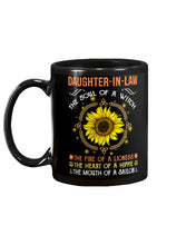 Load image into Gallery viewer, Daughter-in-law A Soul Of A Witch Fire Of A Lioness Mug
