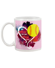 Load image into Gallery viewer, Lovely Phone Case My Heart Is On Field Gift For Softball Lovers Mug
