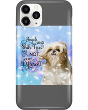 Load image into Gallery viewer, Angels And Shih Tzu Are Not Different Gift For Dog Lovers Phone case

