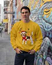 Load image into Gallery viewer, Beagle Gorgeous Reindeer Xmas Lights Gift For Dog Lovers Sweatshirt
