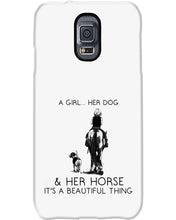 Load image into Gallery viewer, A Girl Her Dog Her Horse It's A Beautiful Thing Phone case
