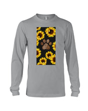 Load image into Gallery viewer, Dog Paw Sunflower  Special Custom Design For Dog Lovers Unisex Long Sleeve

