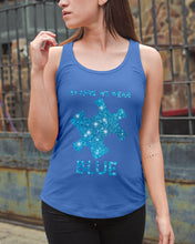 Load image into Gallery viewer, In April We Wear Blue Autism Awareness Special Custom Design Ladies Flowy Tank
