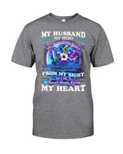 Load image into Gallery viewer, Hummingbird My Husband My Guardian Angel Gift For Angel Husband Guys Tee
