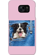 Load image into Gallery viewer, Border Collie In Denim Pocket Gift For Dog Lovers Phone case
