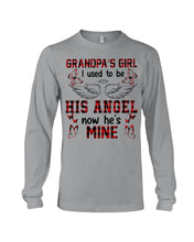 Load image into Gallery viewer, Grandpa's Girl I Used To Be His Angel Gift For Men Unisex Long Sleeve
